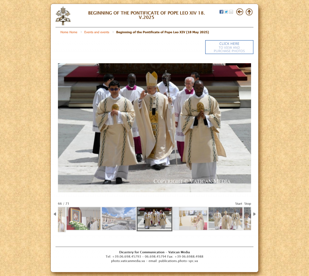 Inauguration mass of the Petrine Ministry of the Pontificate of Pope Leo XIV, St. Peter’s Basilica. Rome